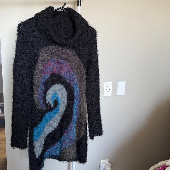 Dolcezza Sweaters - Cozy Multicolor Fuzzy Sweater from dolcezza